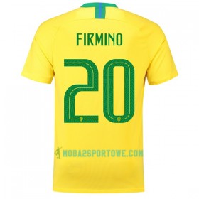 Koszulka Brazylia Firmino 20 Mistrzostwa Świata 2018 Domowe Stroje Piłkarskie